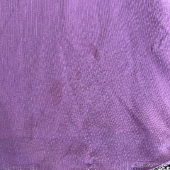 NWT! David’s Bridal Lavender Chiffon Halter Neck Soft Crinkle Long Dress US 6 - Picture 5 of 13